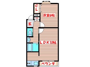 キャステ－ル砂押１の物件間取画像